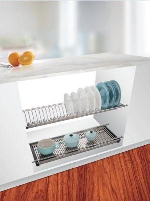 Wellmax Wall Cabinet Hanging Stainless Steel Kitchen Storage Plate Holder Shelf Dish Holder Kitchen Dish Rack