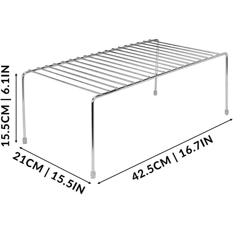 Under Sink Cupboard Spice Plates Mugsstorage Shelf Wire Rack