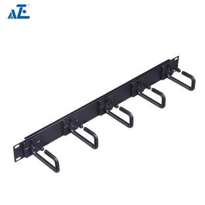 2u Horizontal Plastic Cable Manager - Flexible Ring Type- 19inch Server Cabinet and Network Rack