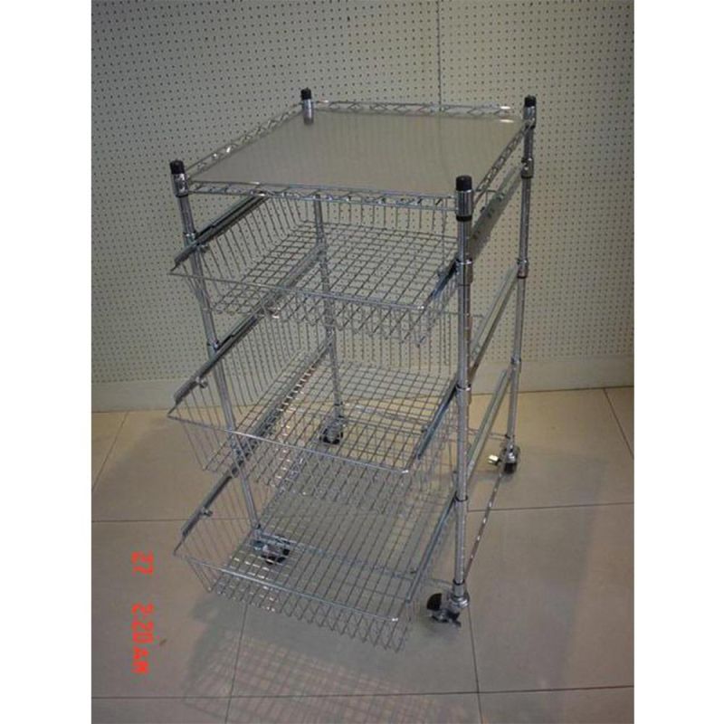 Shelving Rack Medical Rolling Cart Kitchen Cart Office Storage Cart Hotel Utility Cart