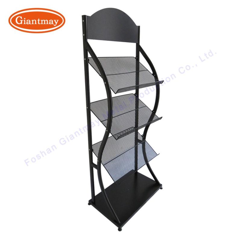 Giantmay Cheap Literature Journal Library Book Display Wire Metal Magazine Rack