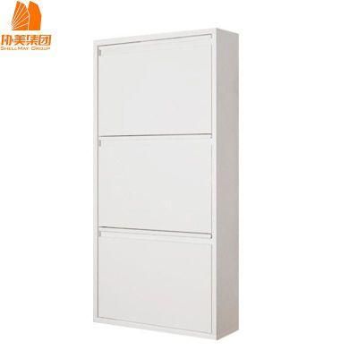 Modern Factory Shelves Be Fixed to The Wall Steel Shoe Cabinet