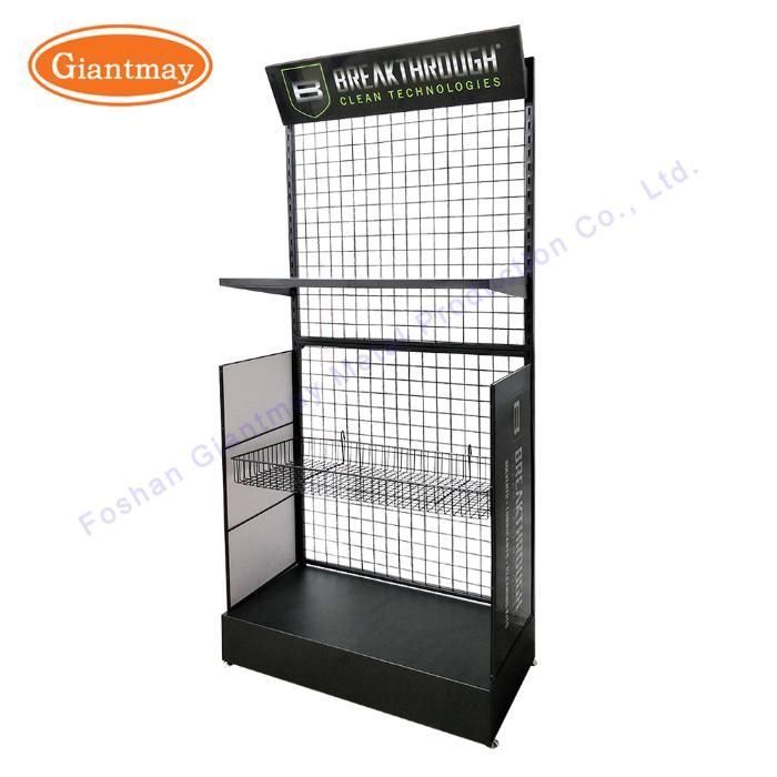 Modern Iron Wire Mesh Shelf Display Stand Phone Accessory Rack