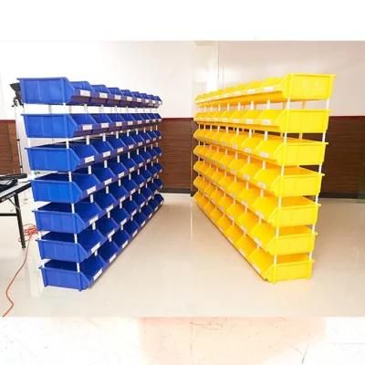 Large Volumn Foldable Collapsible Industrial Plastic Pallet Bins Containers for Storage Racks Garage Shelving