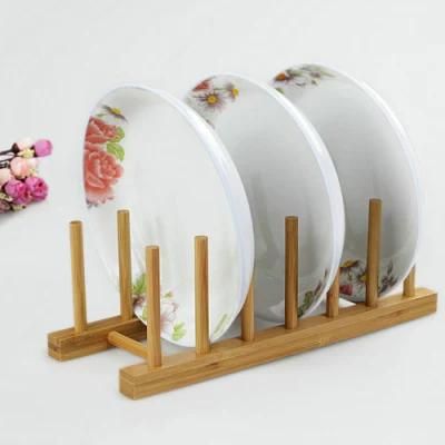Bamboo Storage Rack Kitchen Drying Rack Bowl Holder Dish Rack Bookcase Home Gift Bh-4004