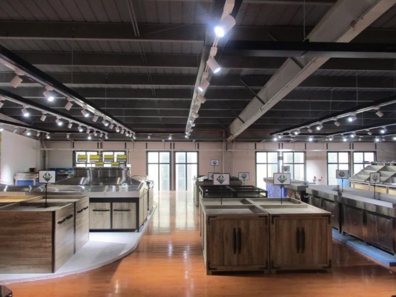 Four Floors Fashion Wood Supermarket Goods Shelves Rack
