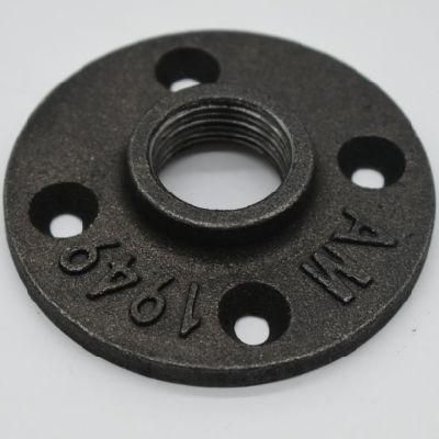 1/2 Inch Flange Grey Malleable Thread Iron Floor Flange