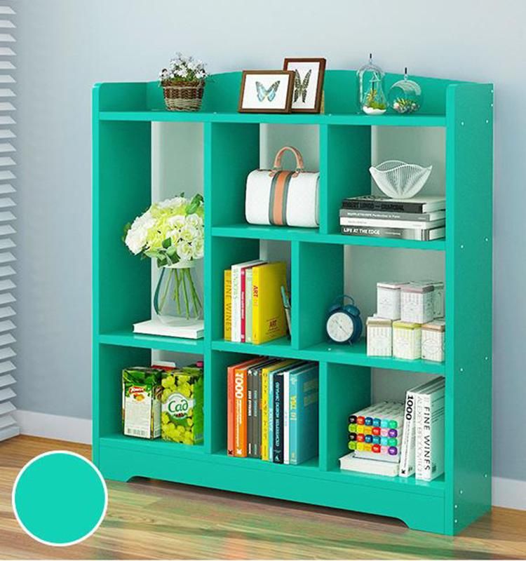 Simple and Modern Bookcase Multi-Compartment Storage Rack