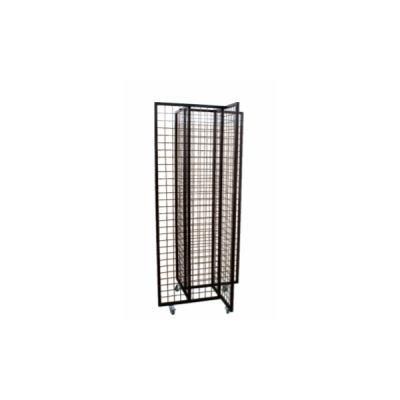 Movable Metal Wire Display Rack Four-Sides Grids