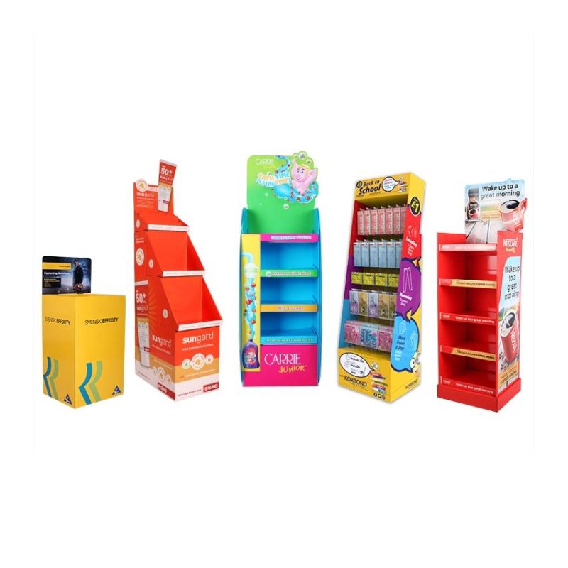 Good Quality Pop Custom Retail Cardboard Floor Display Racks for Spice