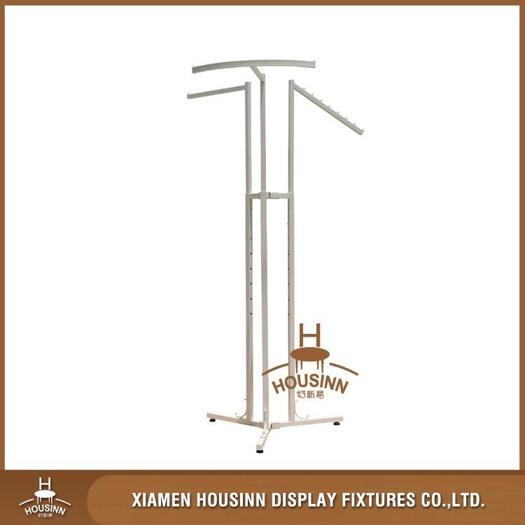 Custom Metal and Wooden Clothing Store Display Stand