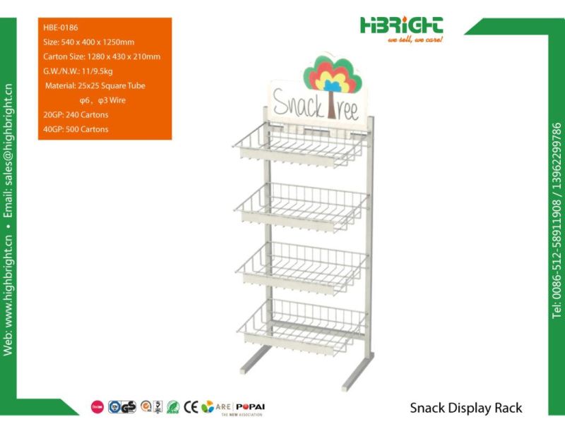 Metal Display Rack with Hooks Tool Rack