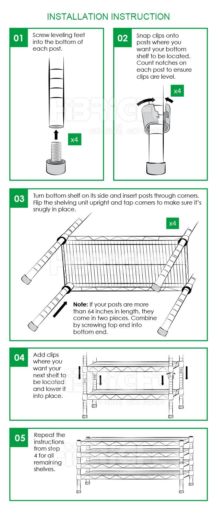 Hot Sell Adjustable Height Storage Wire Display Rack with Wheels