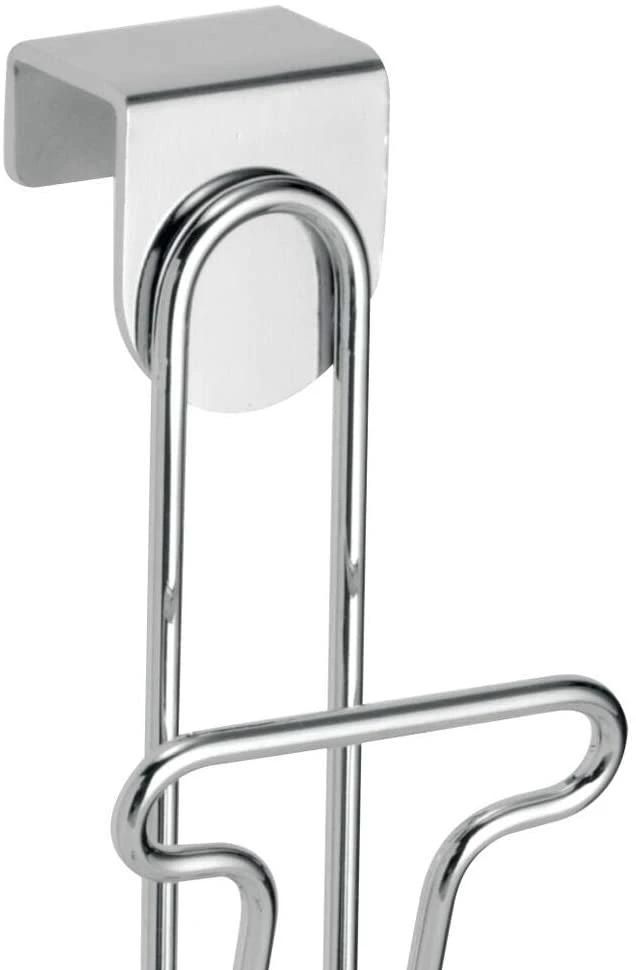 Punch Free Metal Wire Hair Product &Styling Tool Organizer Over Door Hair Dryer Holder Spiral Storage Rack
