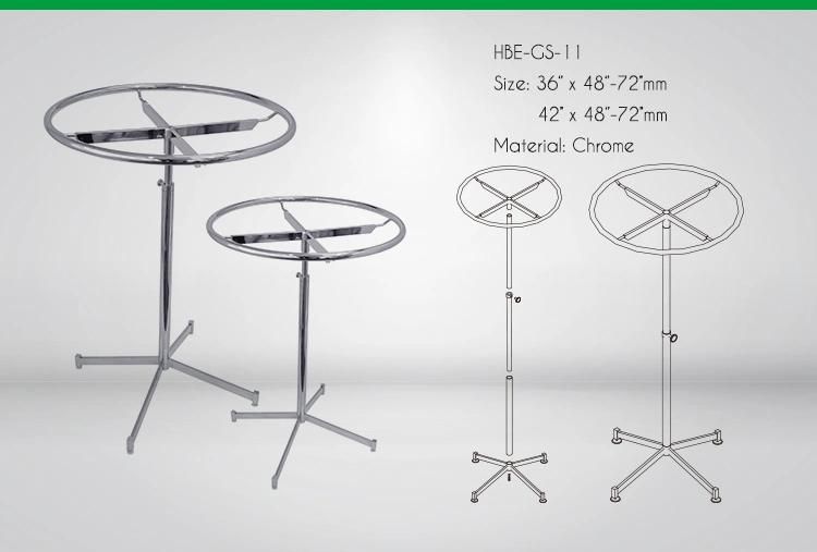 Round Type Stand Movable Rotating Display Garment Rack