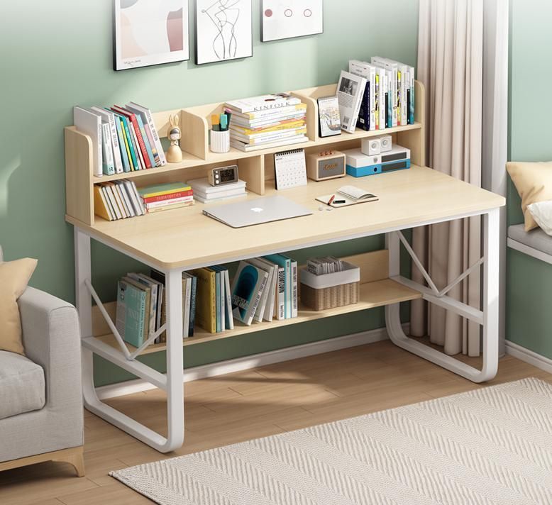 Computer Desk Bookshelf One Table Middle School Student Desk Chair Set