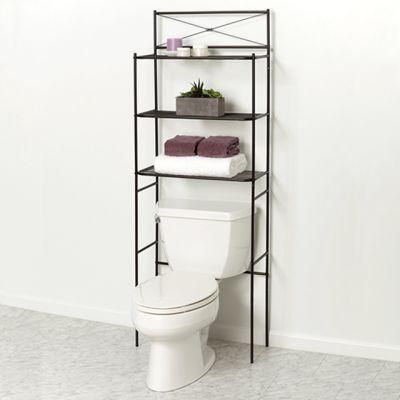 Bathroom Storage Toilet Usage Standing Shampoo Towel Rack