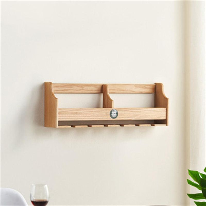 Multi-Purpose Upgrade Design Wooden Wall-Mounted Wall Shelf Storage Rack