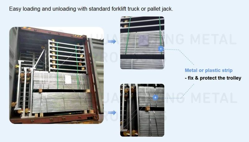 Wire Mesh PP Shelves Nursery Plant Cart for Transporting Plants