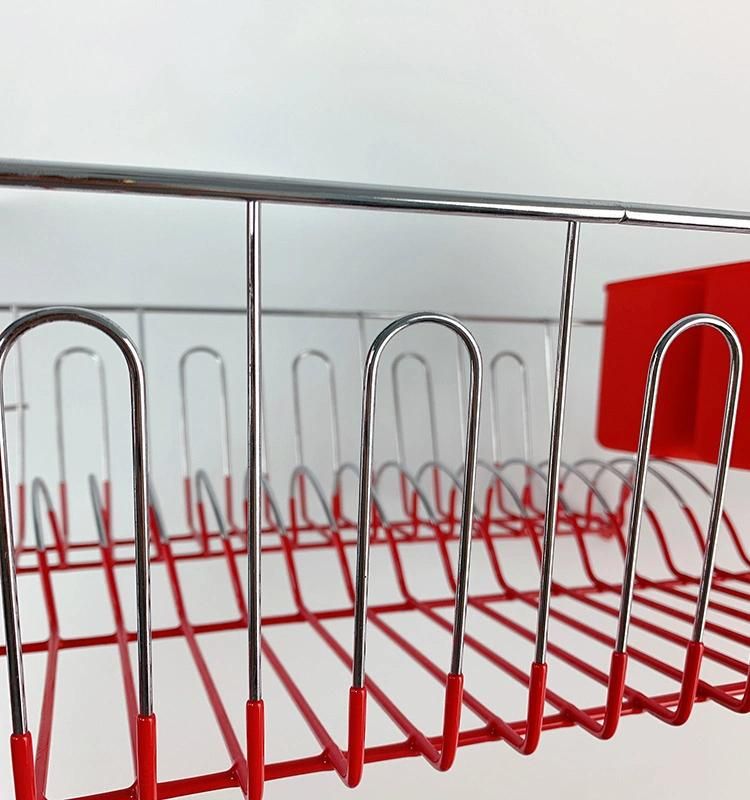 Dish and Cups Storage Rack with Utensil Holder & Tray