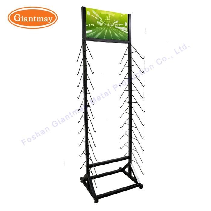 Pop Double Sided Display Shelf Ceramic Stand Metal Rack