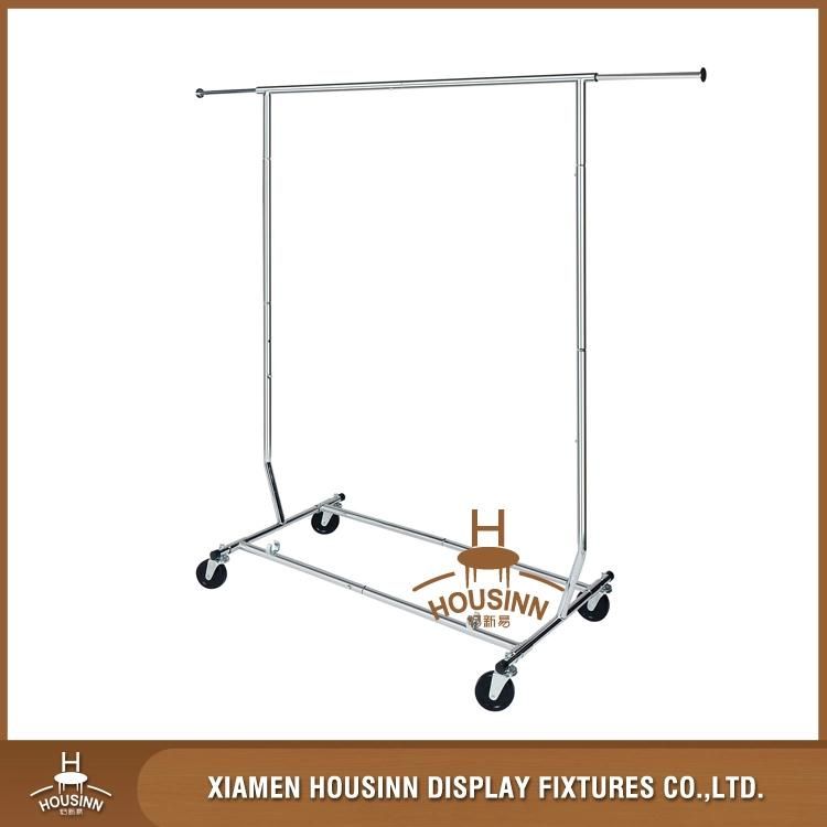 Pipe Clothing Garment Trolley Display Rack