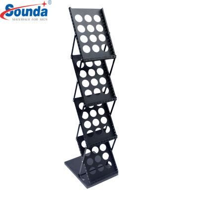 Brochure Holder Foldable Literature Rack for Tradeshow