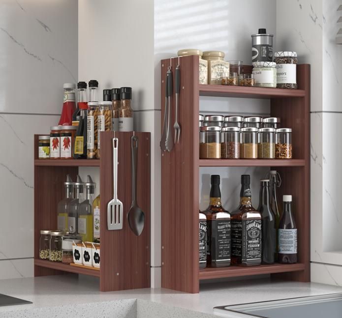 Kitchen Corner Small Narrow Shelf Multi-Layer Shelf