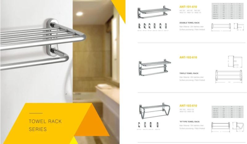 Factory Easy Designer Towel Rail Hotel Towel Rack