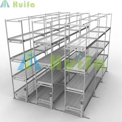 Multi Storage Greenhouses Equipment Hydroponic Movable Indoor Growing Rack