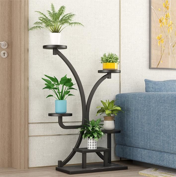 Flower Shelf Rack Indoor Living Room Green Radish Succulent Iron Flower Pot Hanger Balcony Multi-Layer Floor-Standing Flower Shelf