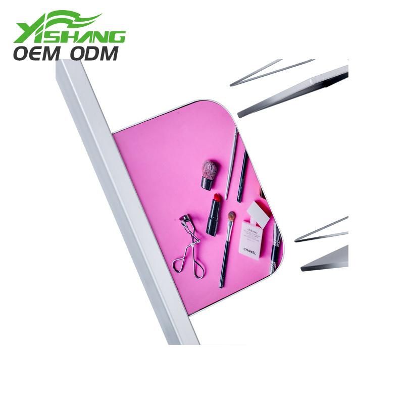 Professional Customized White Double-Sided Cosmetic Display Rack