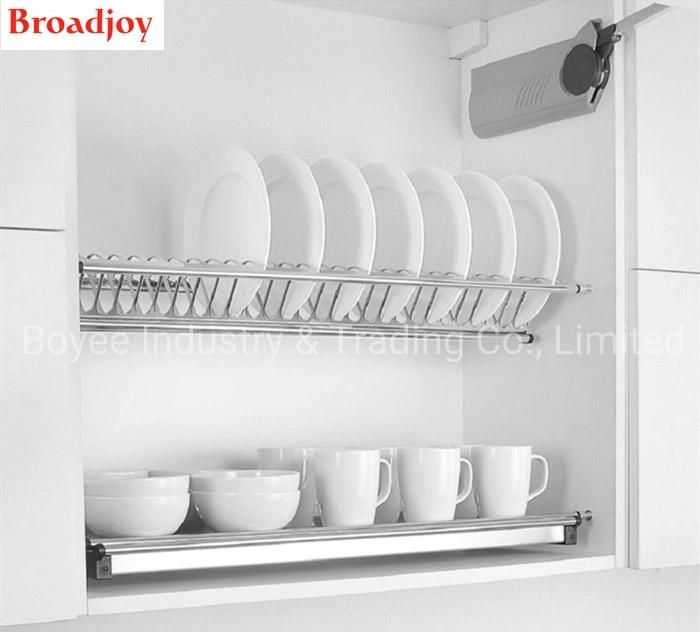 Household Kitchen Cabinet Accessories Stainless Steel 201 SUS304 Utensils Dish Drying Drainer Storage Organizer Basket Holder Rack