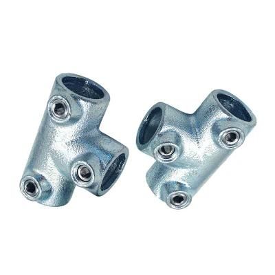 Galvanized Key Pipe Clamps Fasteners Long Tee for Shelf