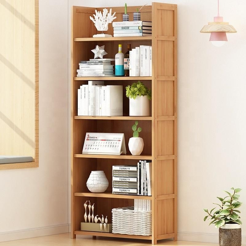 Foshan Factory MDF Bookcase Modern Portable Bookshelf with Drawer Living Room Small Furniture