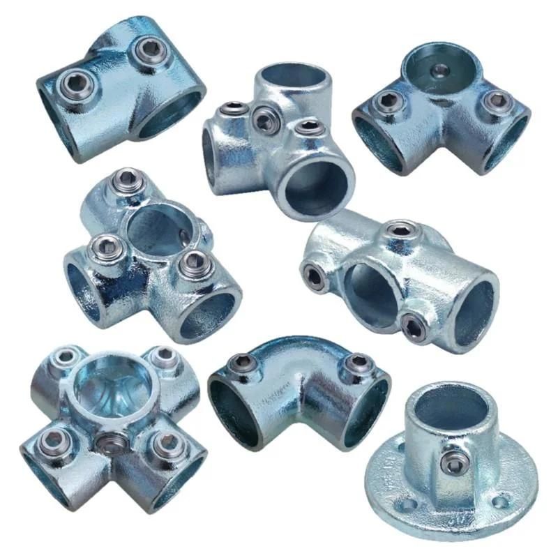 Natural Base Flange Pipe Clamp Joints for 26.9mm Pipe Fittings