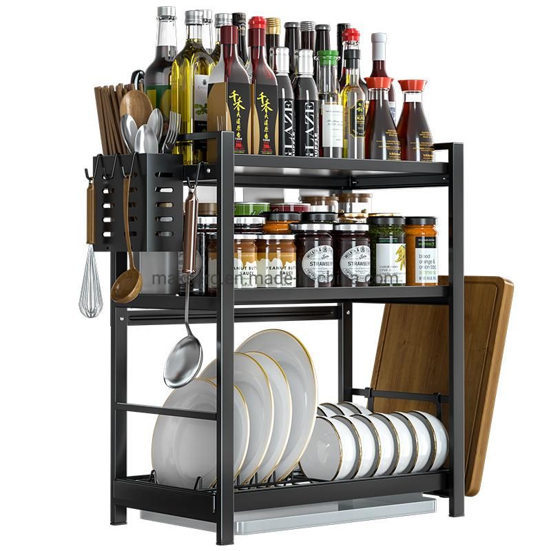 SS304 Dish Rack Multilayer Shelves