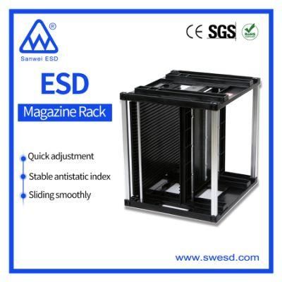 PCB Magazine Rack Antistatic SMT Black ESD Rack