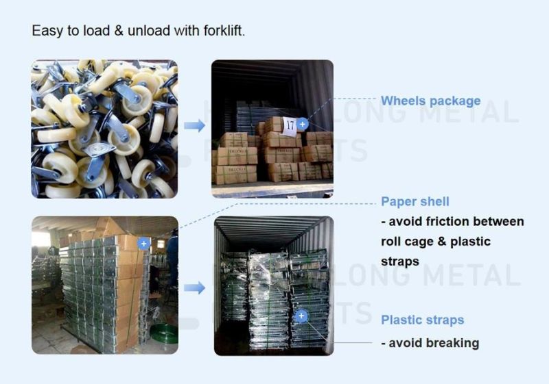High Quality Insulated Folded Logistic Cargo Storage Steel Roll Container