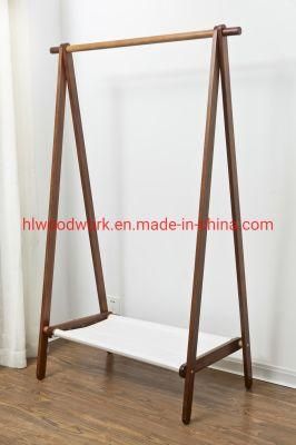 Beech Wood Stand Coat Rack Stand Hanger Foyer Furniture Brown Color Fabric Style Living Room Coat Rack Office Coat Rack