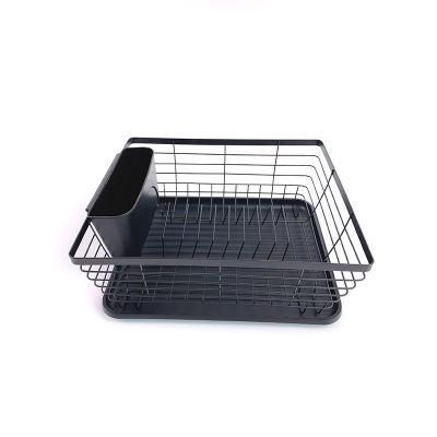 Metal Wire Storage Shelving Plate Utensils Drainer Holder Kitchen Drying Rack