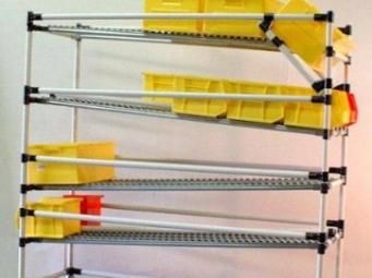 Industrial Supplier Lean Pipe Aluminum Pipe Flow Rack Storage Rack Custom Design Shelf