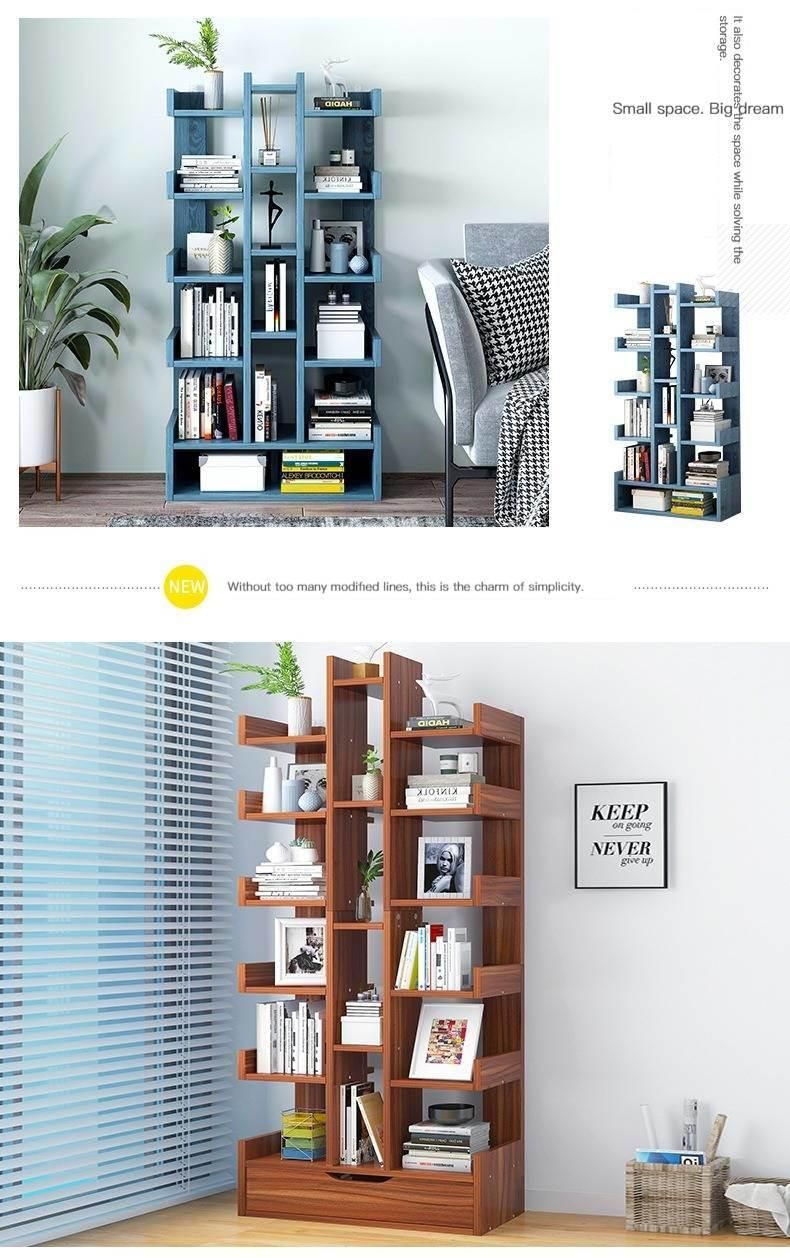 Wooden Home Office Furniture Multi-Layer Space Saving Book Rack