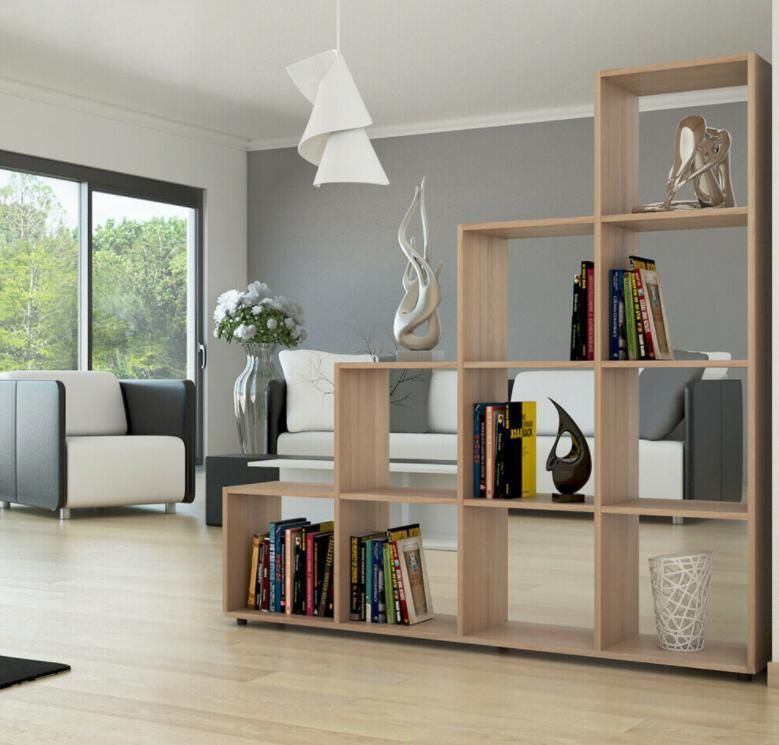 Modern Minimalist Stepped Bookcase Bookshelf Storage Storage Cabinet Wooden Shelf