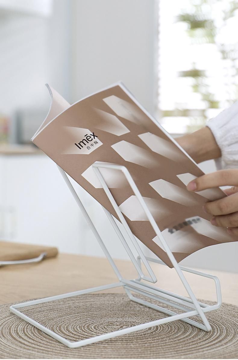 Folding Metal Table Adjustable Book iPad Menu Display Stand Rack