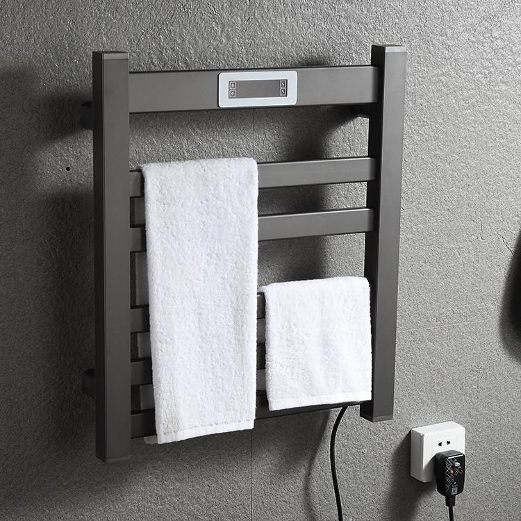 Kaiiy Wholesale Modern Black Electric Heated Warmer Towel Rack