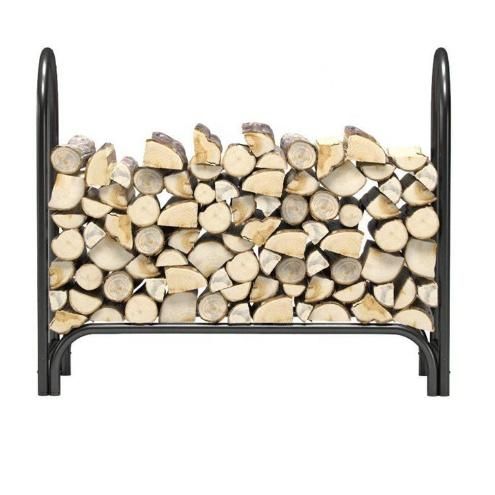 Very Easy to Assemble Classic Metal Pattern Design Firewood Rack