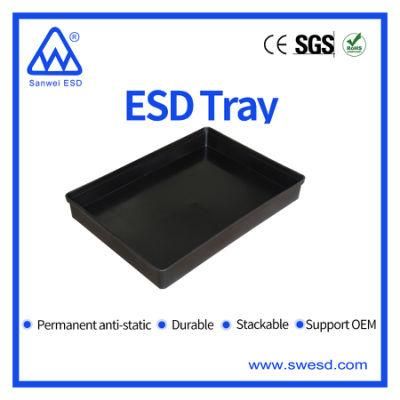 Anti Static Work Tray ESD Plasic Black Tote Box Perfect for Electronics Component