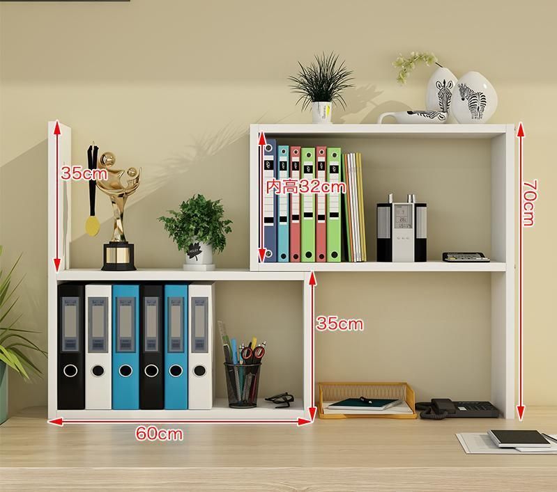 Desktop Bookshelf Children′ S Simple Desk Storage Shelf Office Combination Shelf Student Dormitory Wall Storage Bookcase