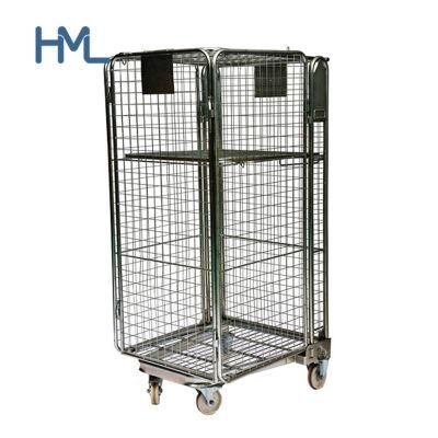 High Quality Warehouse Industrial Security Metal Wire Mesh Roller Cages